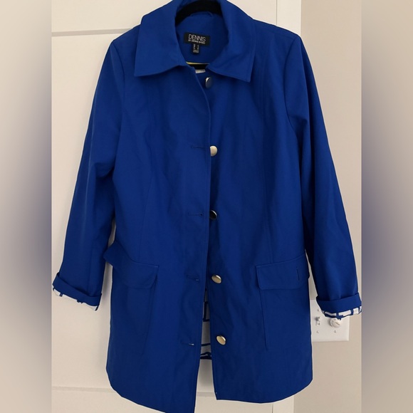 Dennis Basso Blue Women's Jacket - Picture 1 of 5